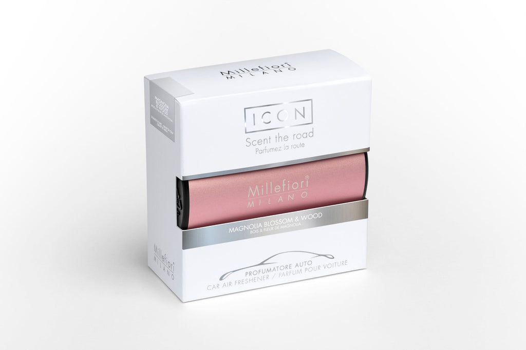Car Air Freshener - Magnolia Blossom & Wood - Classic Pink