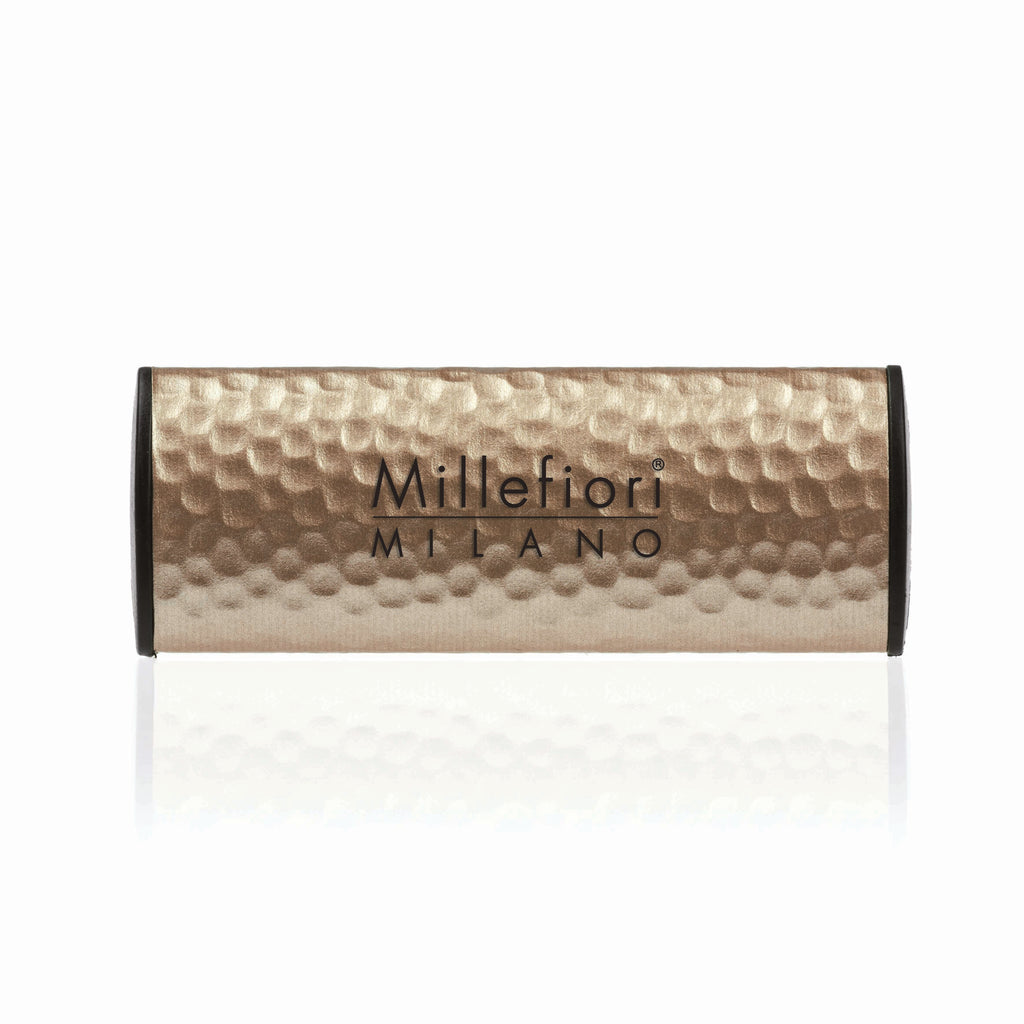 Car Air Freshener - Vanilla & Wood - Metal Gold