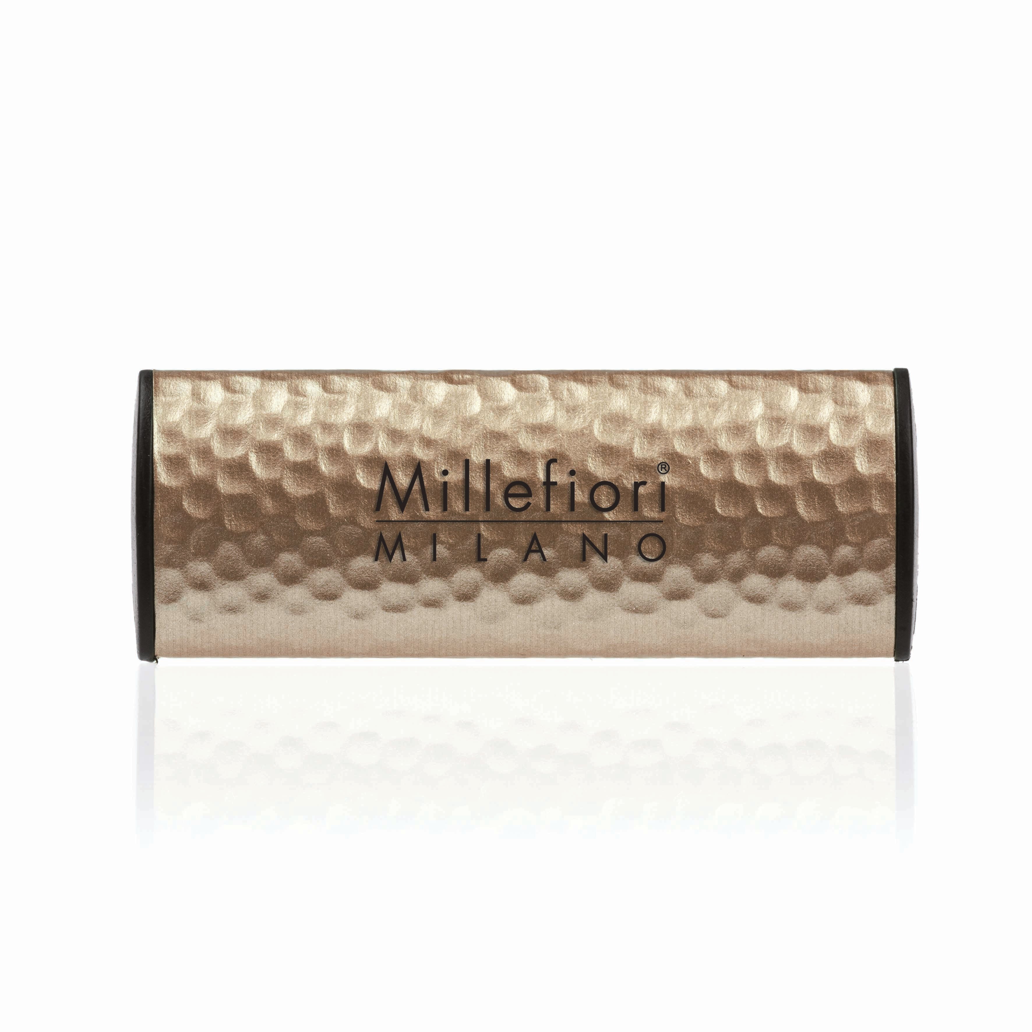 Car Air Freshener - Vanilla & Wood - Metal Gold