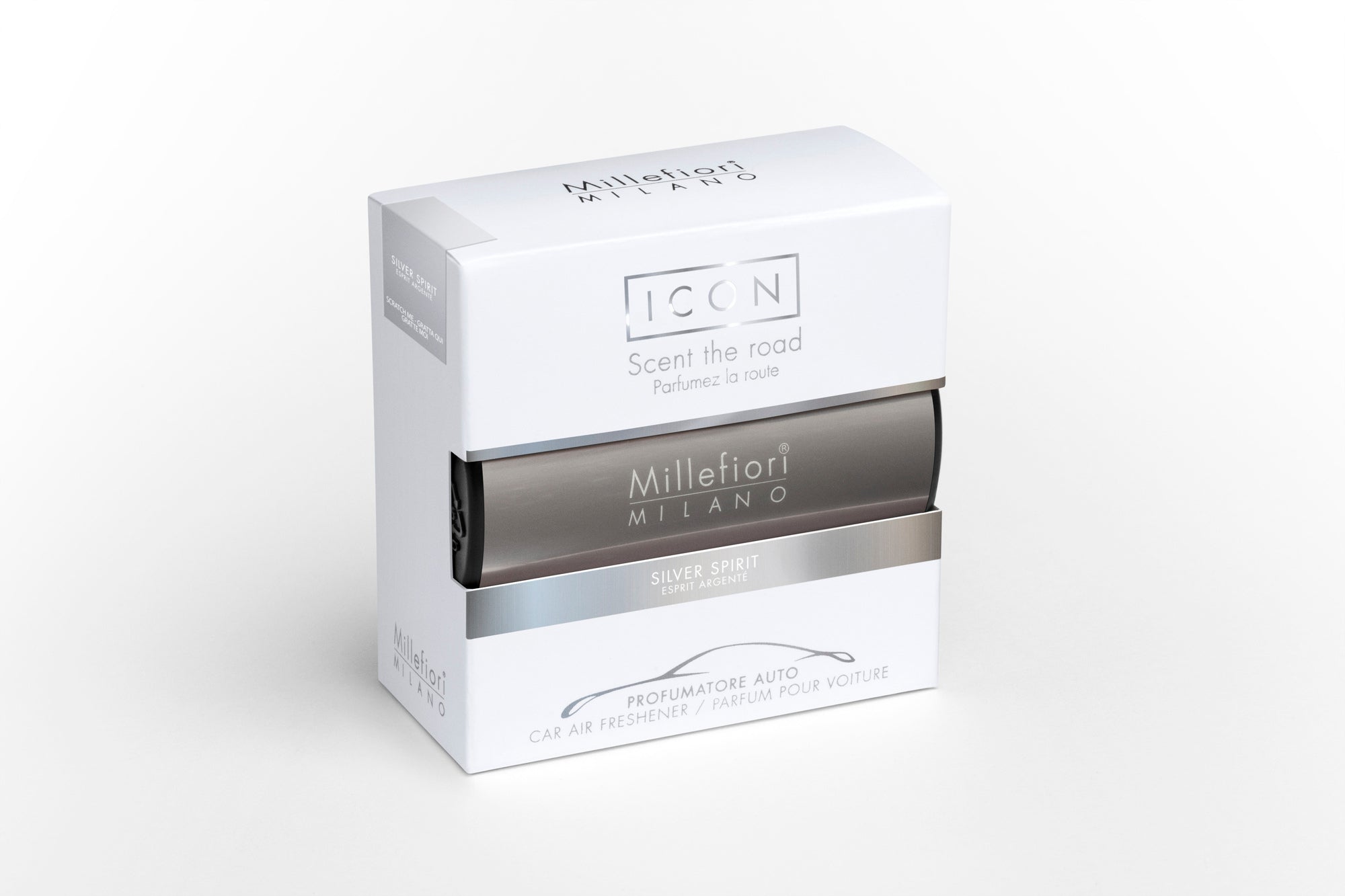 Car Air Freshener - Petals of Tobacco - Classic Silver
